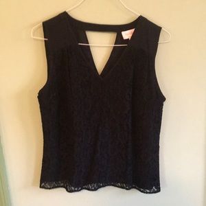Black Lace Date Night Top